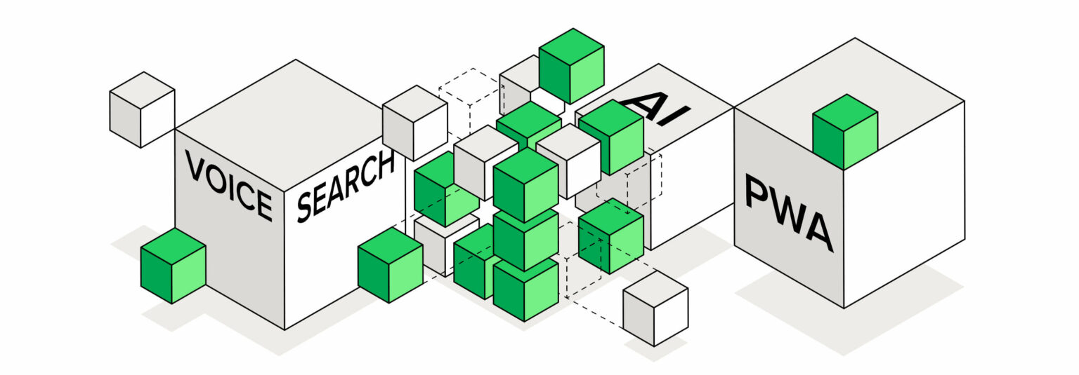 Architektura Headless CMS - Struktura Headless CMS skupia publikowanie treści w jednym miejscu - dzięki API CMS ma jedno repozytorium treści i pozwala na różnorodna dystrybucję treści - voice search, PWA, AI