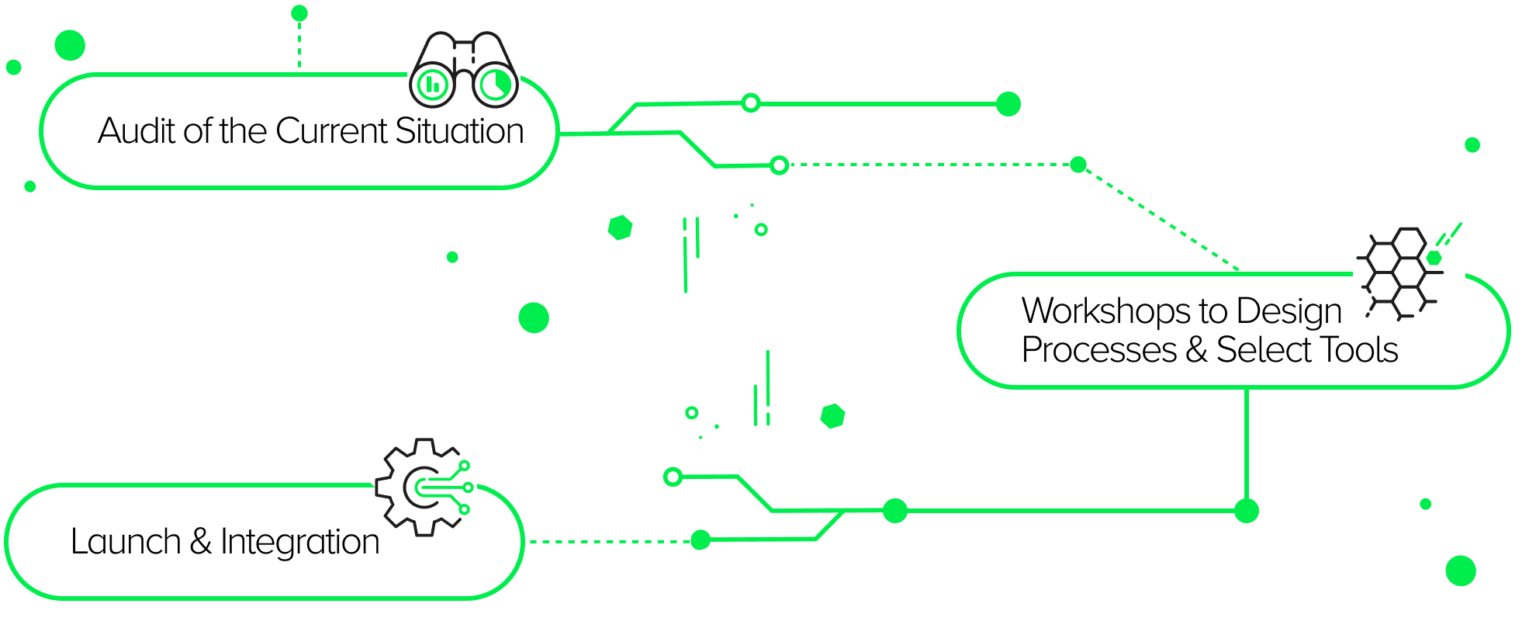 Digital transformation projects & digital transformations processes - Data analytics, new business models and organizational culture