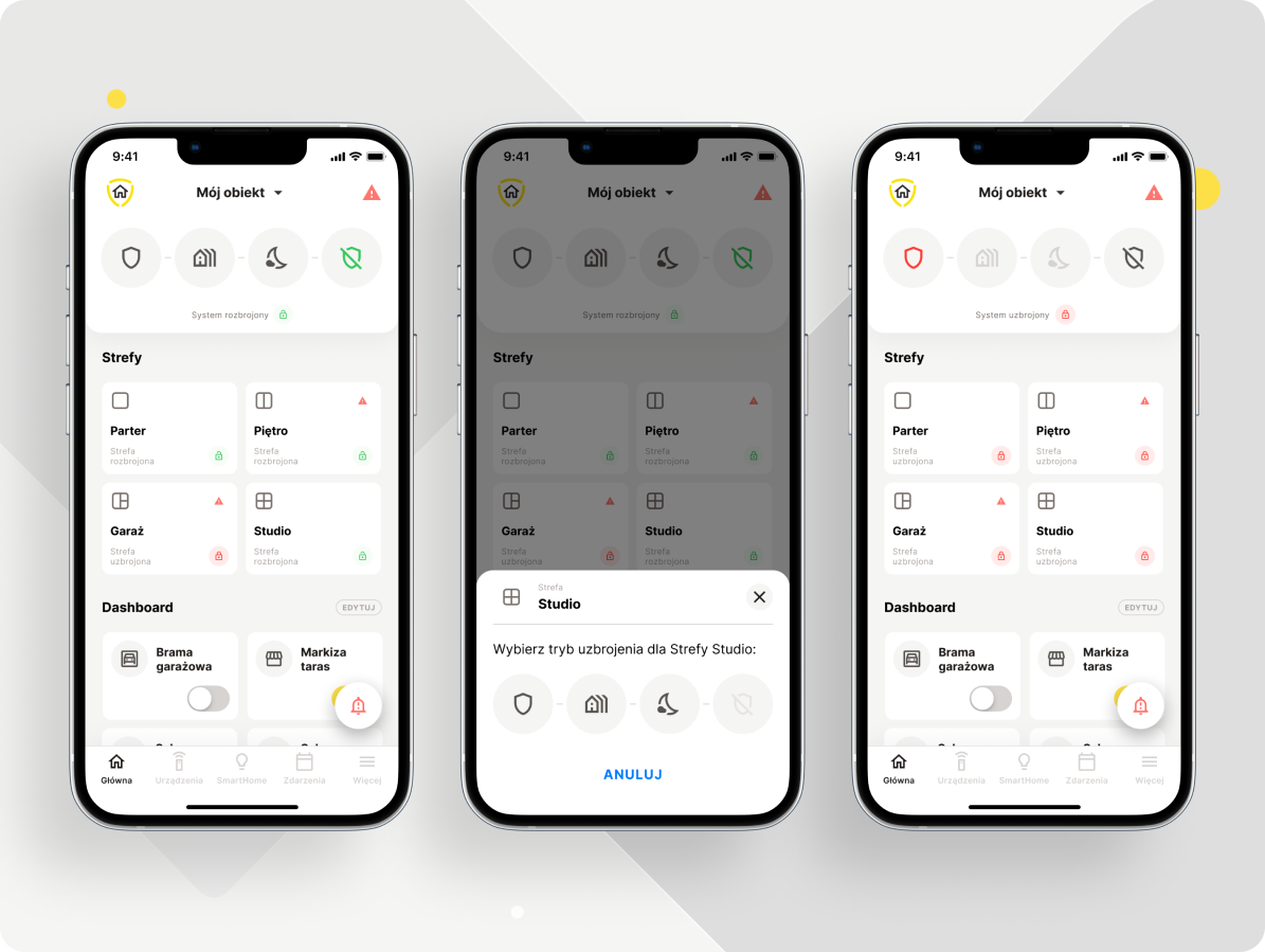 UI proposal for a smart home application - EBS