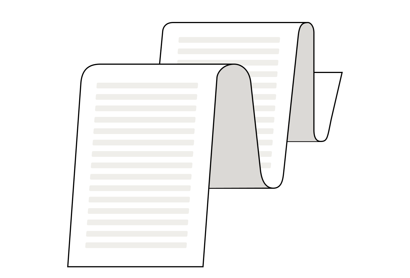 Unfolded roll of documents symbolizing the excessive detail in the description of the subject of the contract and its impact on the criteria for evaluating bids.