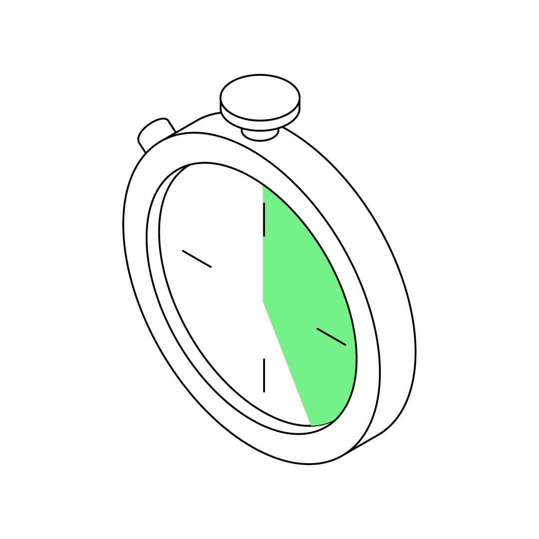Ilustracja symbolizująca średni czas spędzony przez użytkowników w aplikacji mobilnej jako miarę zaangażowania.