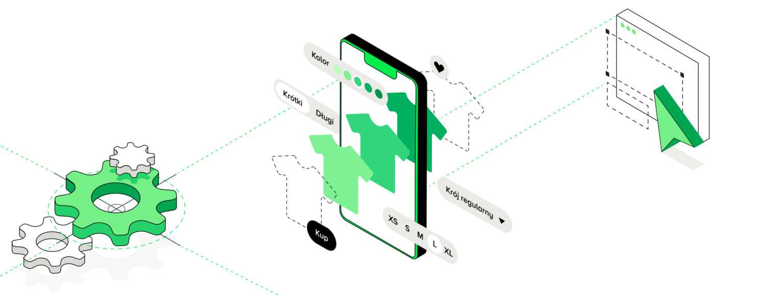 Grafika przedstawiająca telefon z ikonami integracji systemów oraz edytowalnych modułów. Ilustracja symbolizuje proces przetargu IT na wdrożenie aplikacji mobilnej, uwzględniając specyfikację techniczną, wymagania dotyczące dostawców i strukturę projektu. Proces RFP – integracja aplikacji mobilnej z zewnętrznymi dostawcami – Kluczowe wymagania funkcjonalne i kryteria oceny ofert w kontekście projektów międzynarodowych. Uproszczenie procesu wybierania portalu i zebranie szczegółowych informacji o systemach.