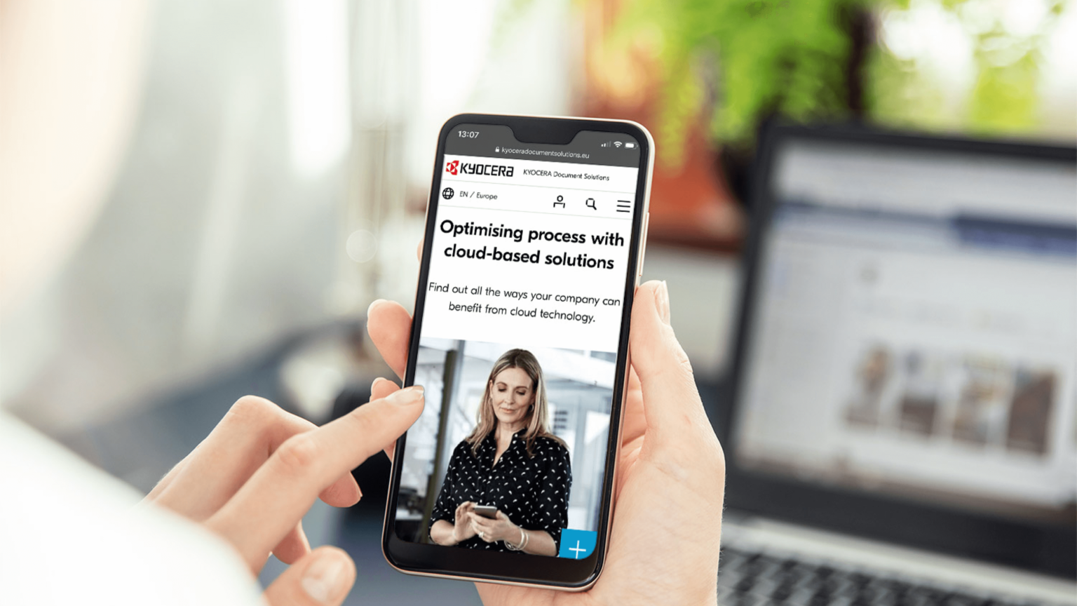 Technical support for Kyocera in content management with Enterprise CMS
