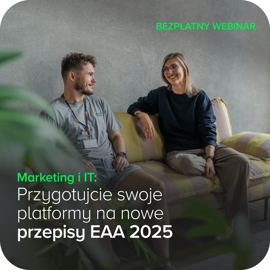 Darmowy webinar z praktyczną wiedzą: Wdrażanie nowych standardów dostępności cyfrowej w dużych organizacjach: Co musisz wiedzieć?
