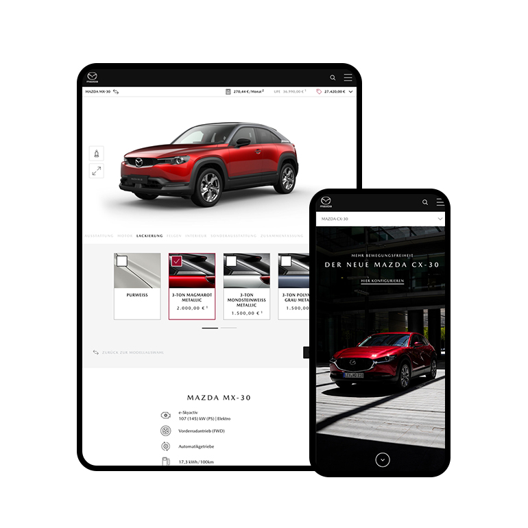 Case study - Mazda configurator
